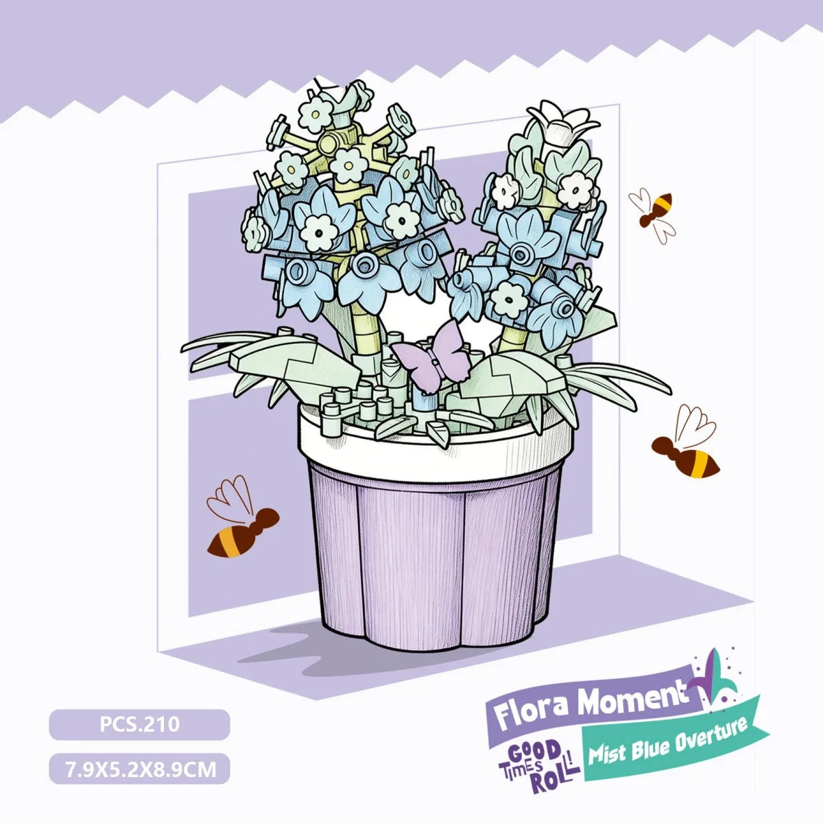 Mini Flower Pot Building Blocks Flower Bouquet Blocks Educational Kids Toys Mother's Day Gift