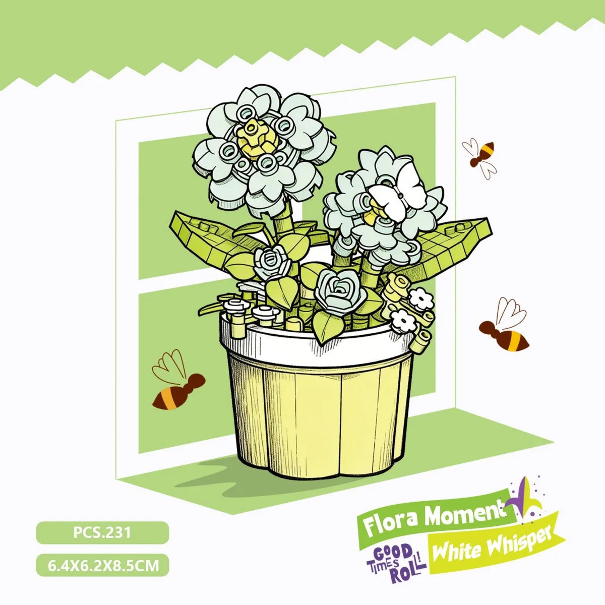 Mini Flower Pot Building Blocks Flower Bouquet Blocks Educational Kids Toys Mother's Day Gift